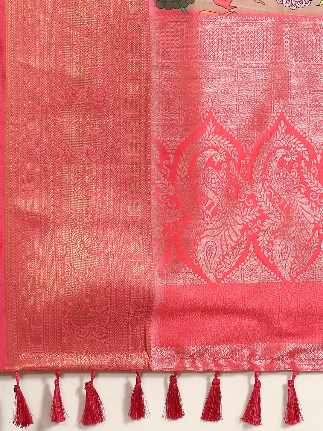 Banarasi Art Silk Digital Print Saree