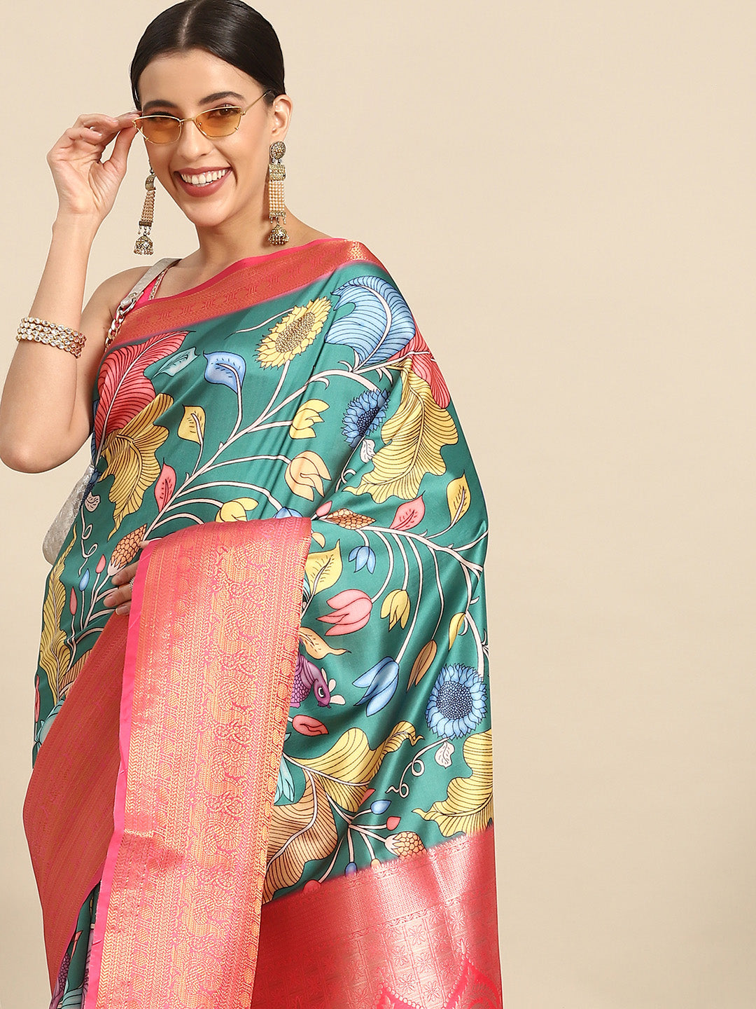Banarasi Art Silk Digital Print Saree