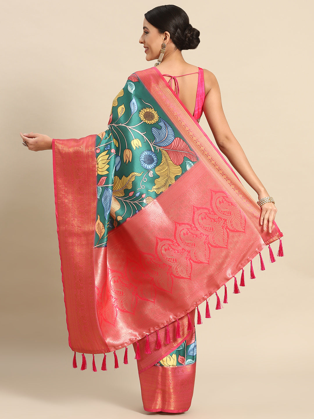 Banarasi Art Silk Digital Print Saree
