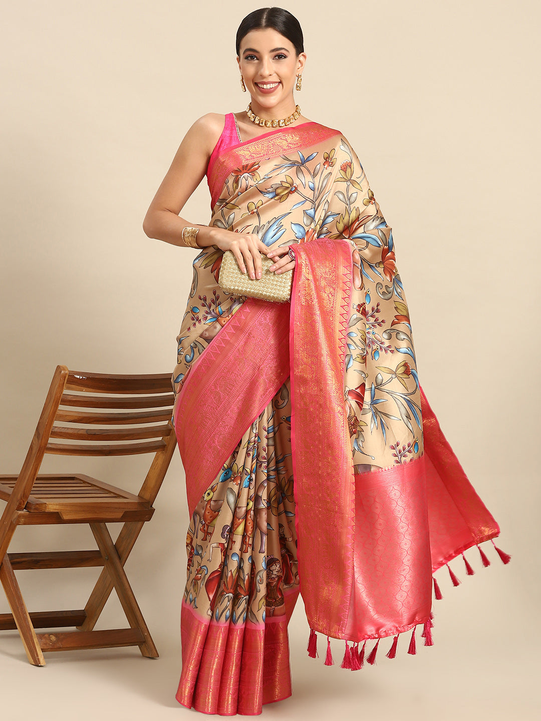 Banarasi Art Silk Digital Print Saree