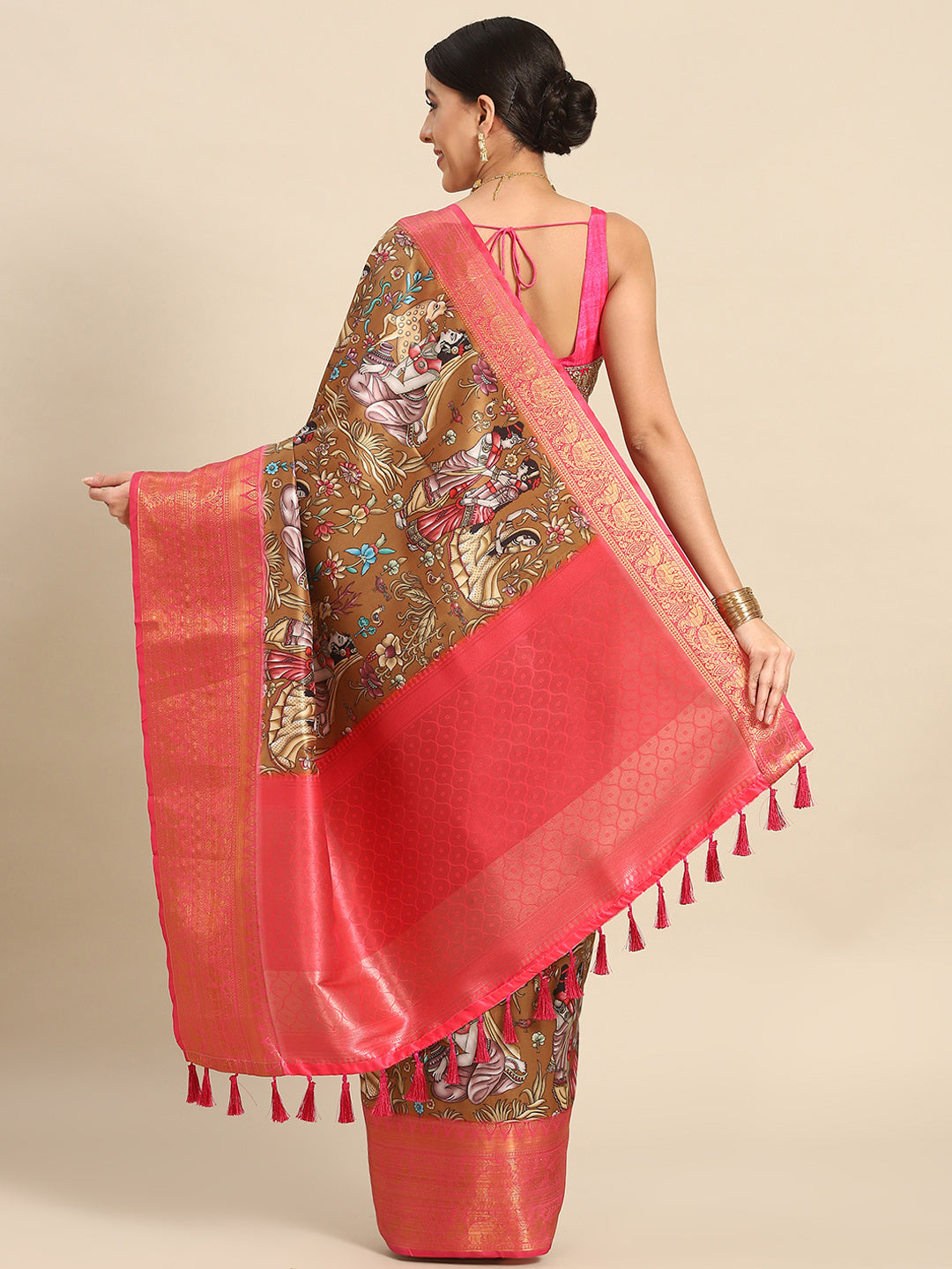 Banarasi Art Silk Digital Print Saree