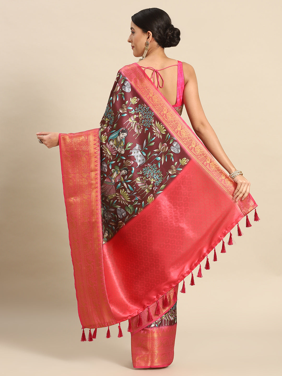 Banarasi Art Silk Digital Print Saree