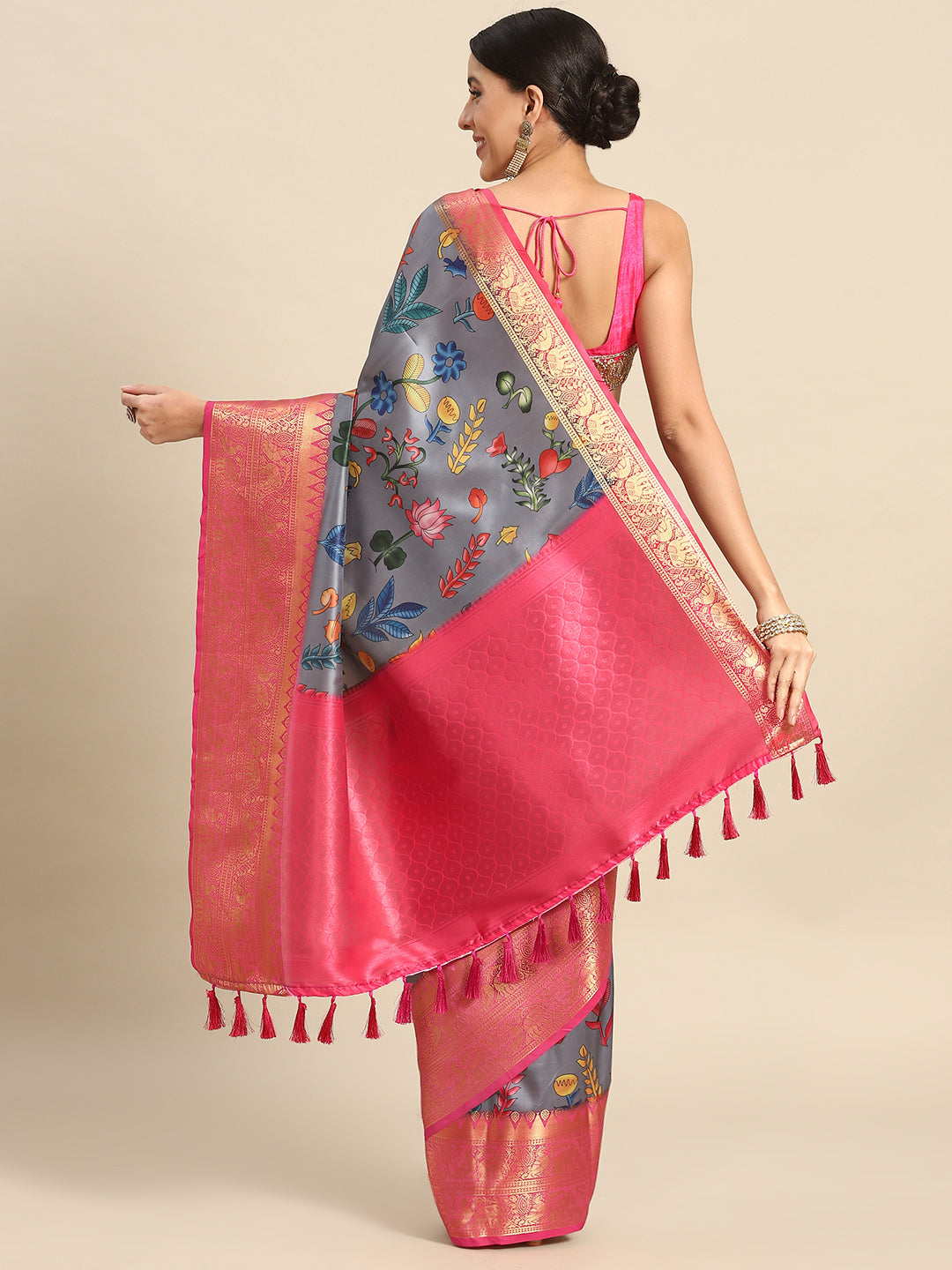 Banarasi Art Silk Digital Print Saree