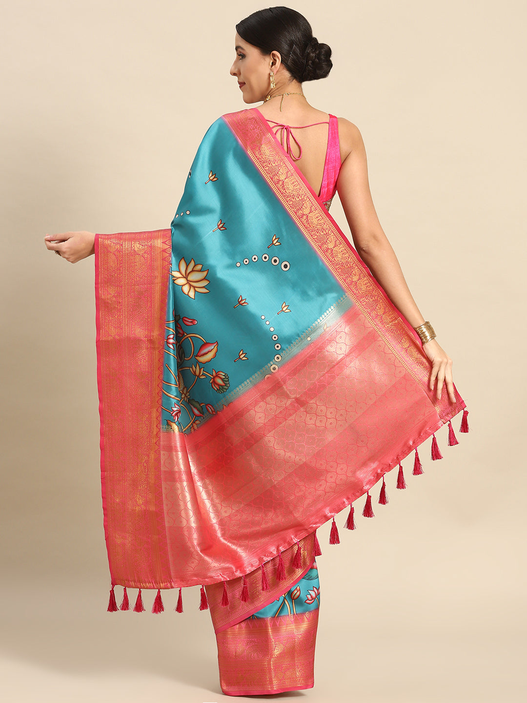 Banarasi Art Silk Digital Print Saree
