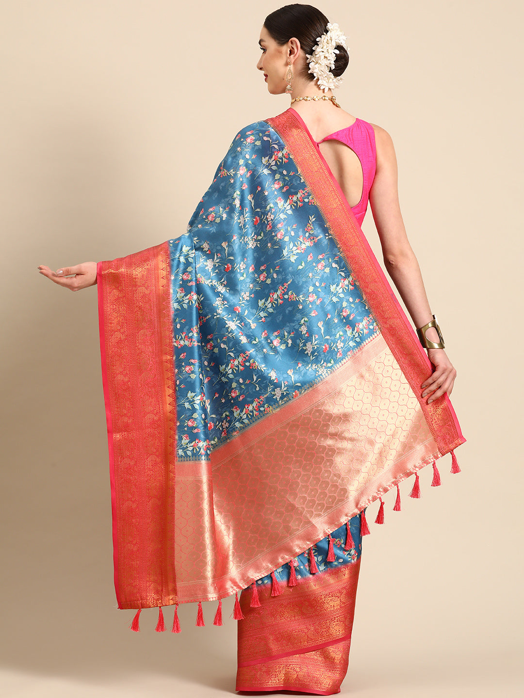 Women Art Silk Digital Print Saree