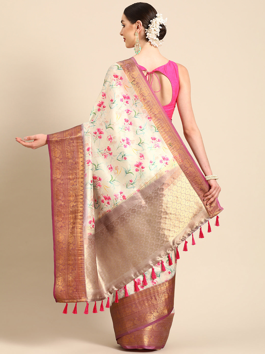 Women Art Silk Digital Print Saree