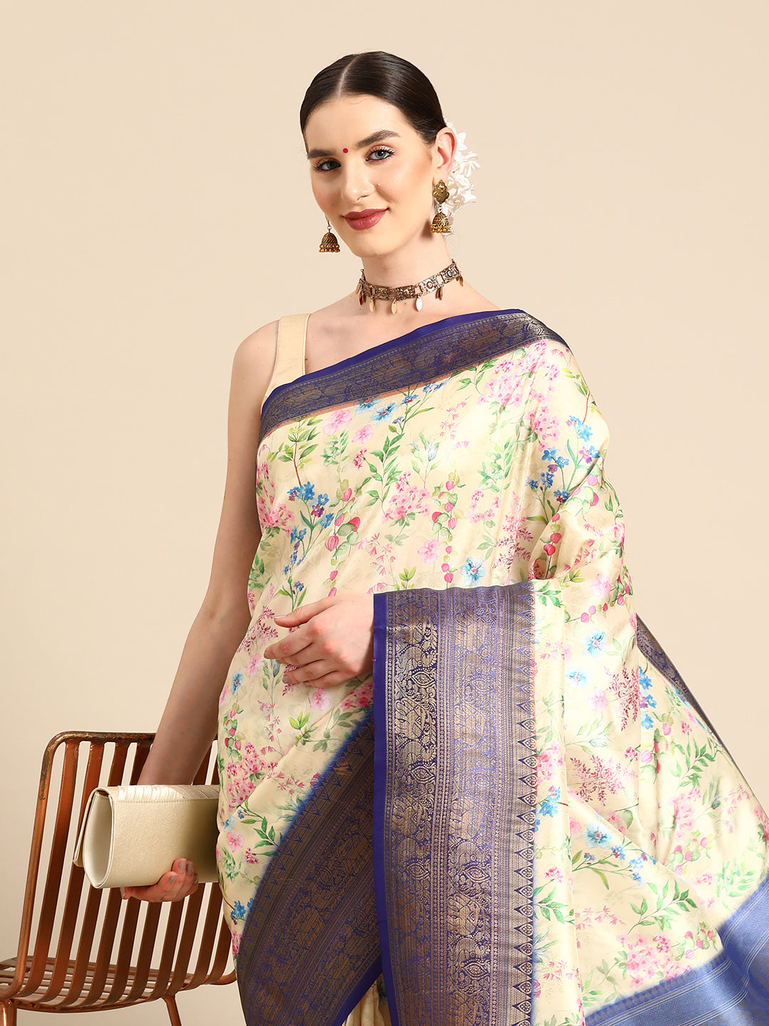 Women Art Silk Digital Print Saree