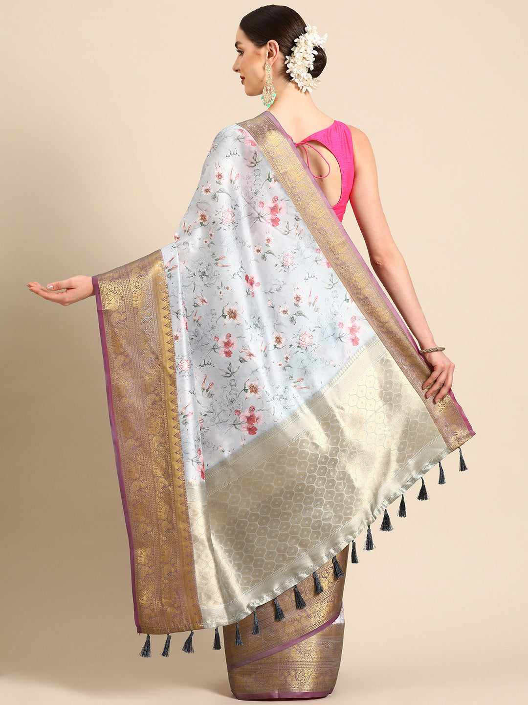 Women Art Silk Digital Print Saree