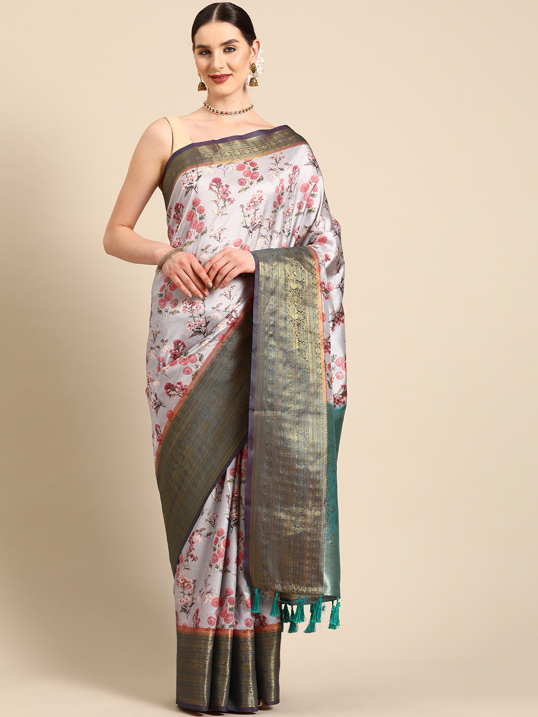 Art Silk Digital Print Saree