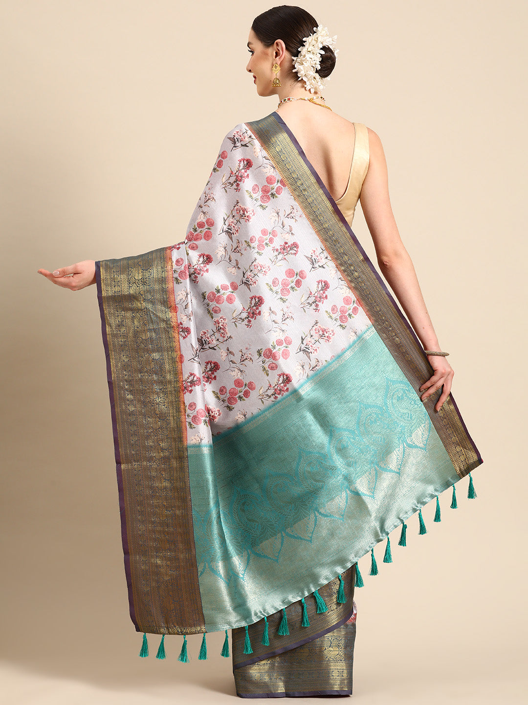 Art Silk Digital Print Saree