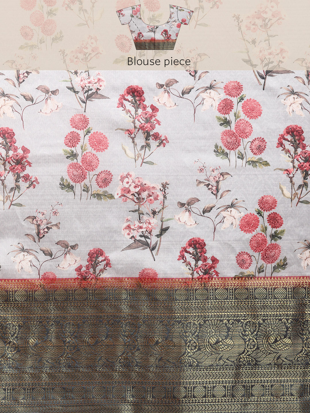 Art Silk Digital Print Saree