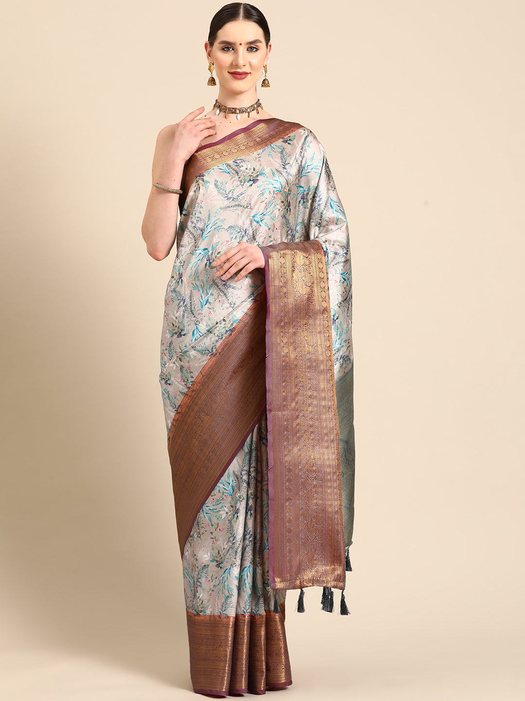 Art Silk Digital Print Saree