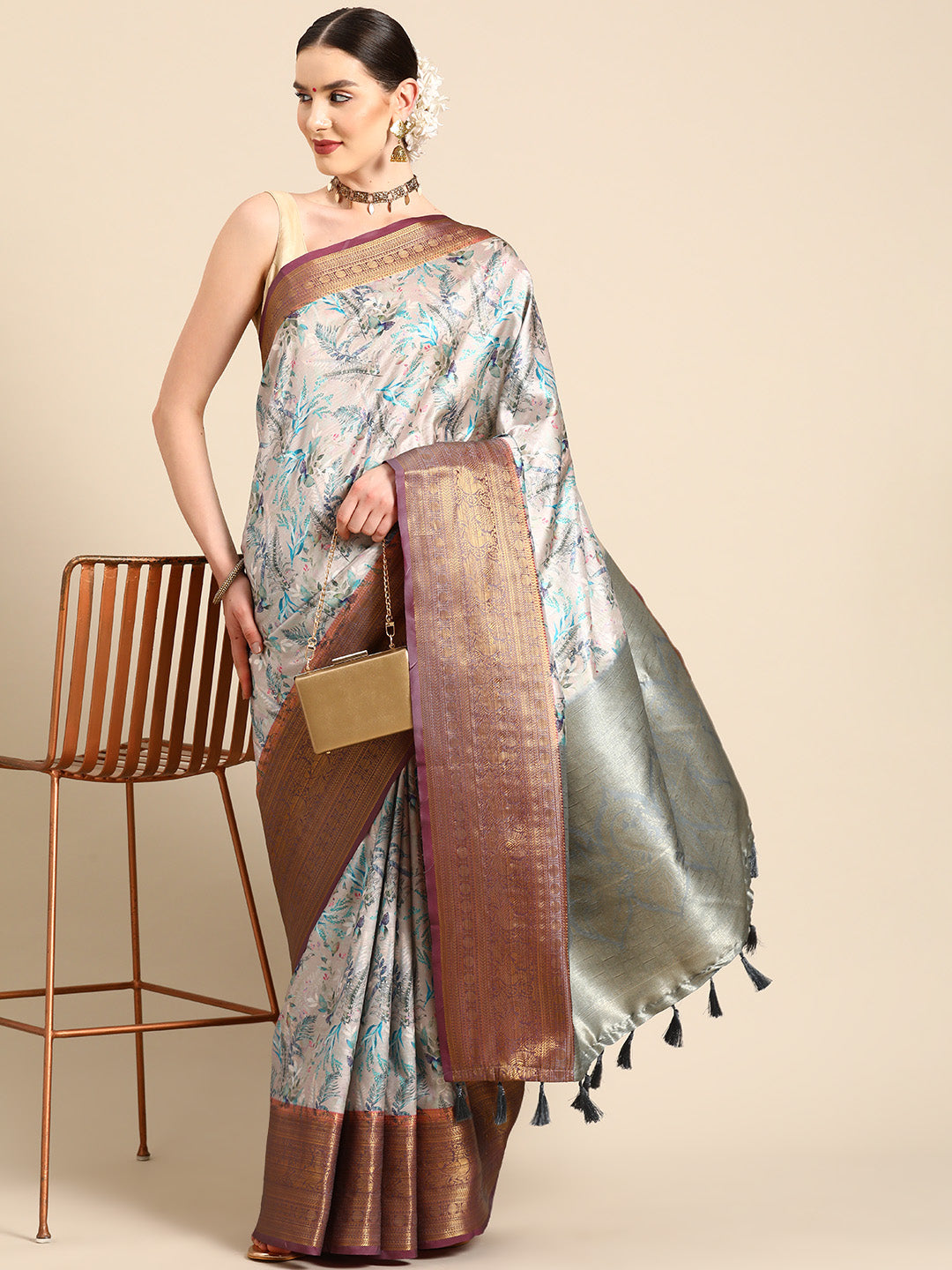 Art Silk Digital Print Saree