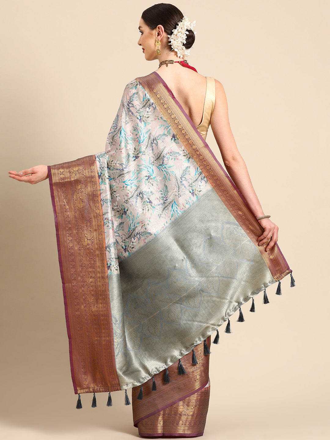 Art Silk Digital Print Saree