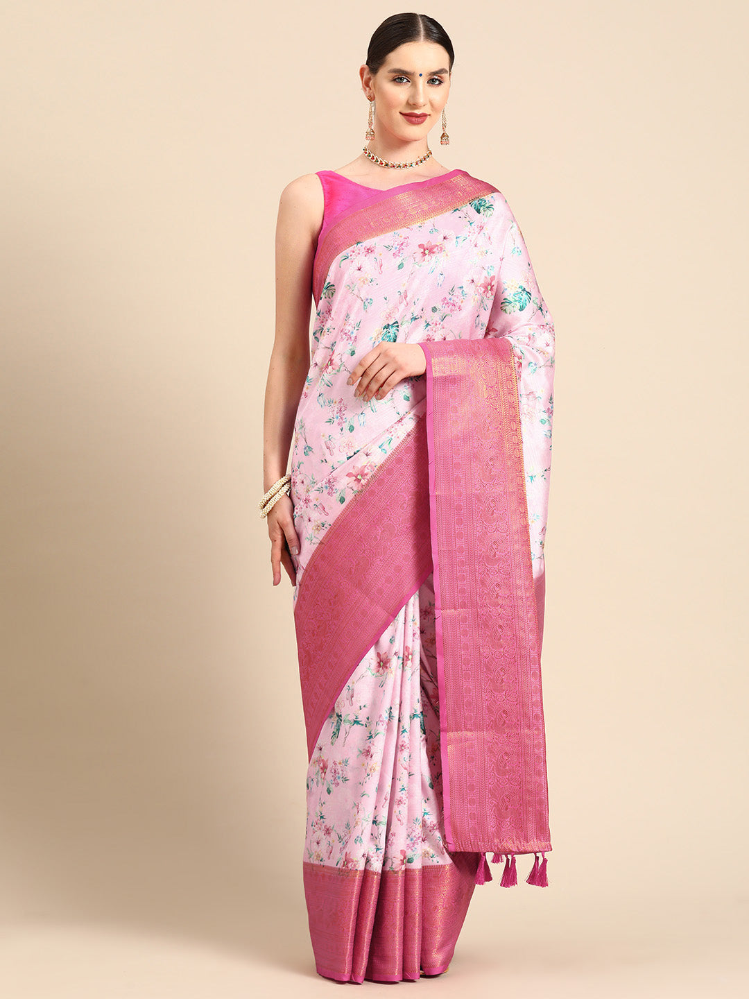Art Silk Digital Print Saree