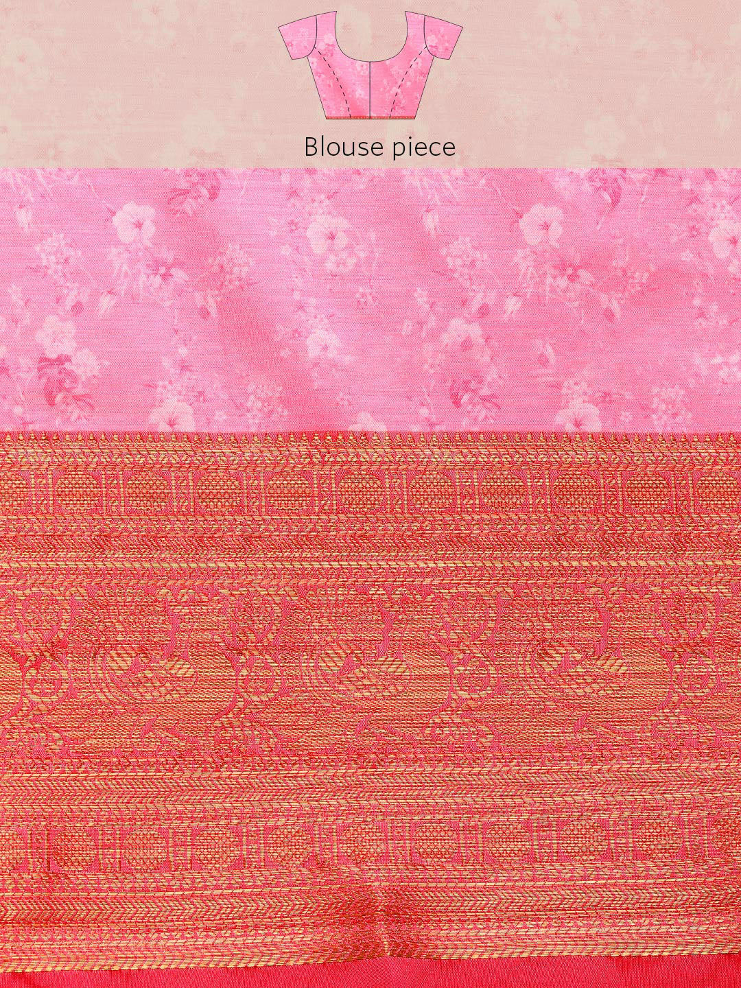 Art Silk Digital Print Saree