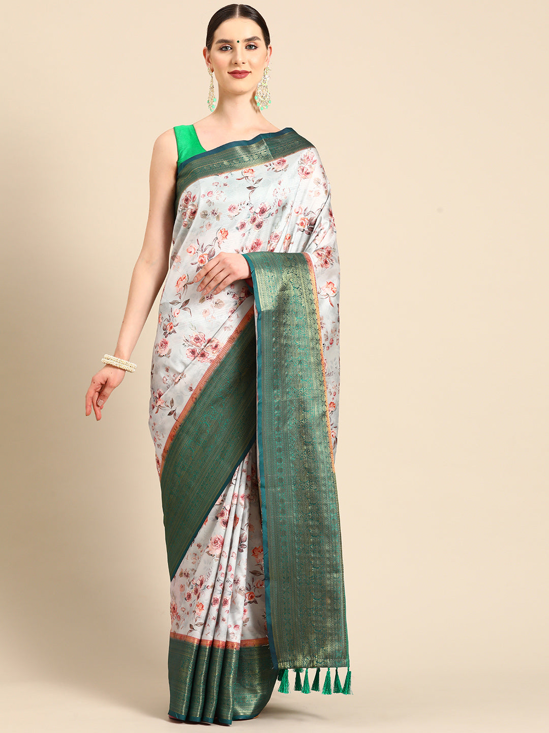 Art Silk Digital Print Saree