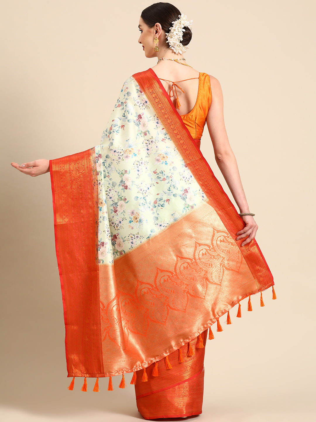 Art Silk Digital Print Saree