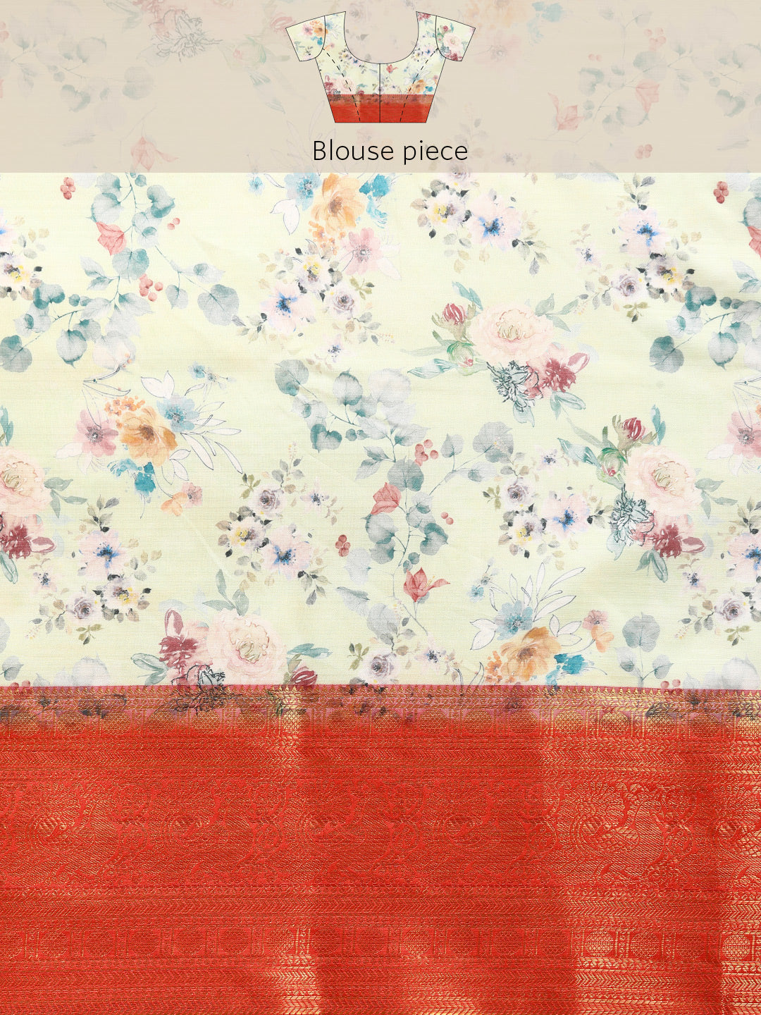 Art Silk Digital Print Saree