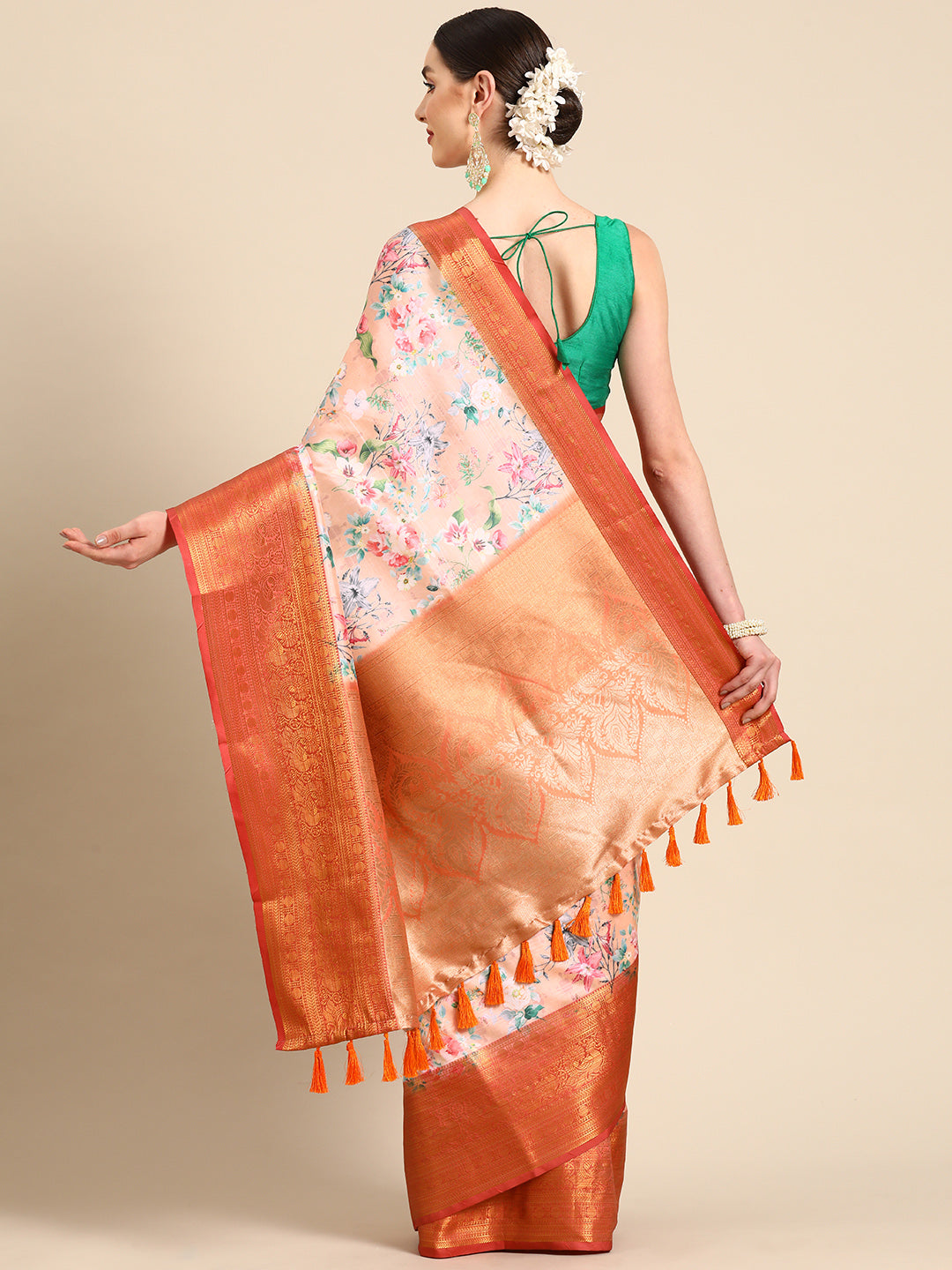 Art Silk Digital Print Saree