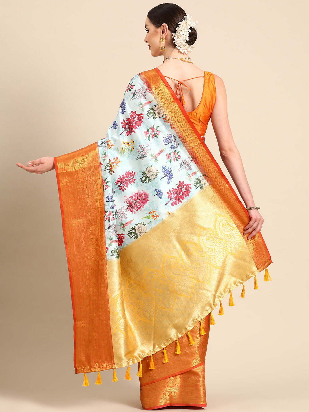 Art Silk Digital Print Saree
