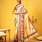 Royal Rajwadi Digital Print Saree with Traditional Maharani Look