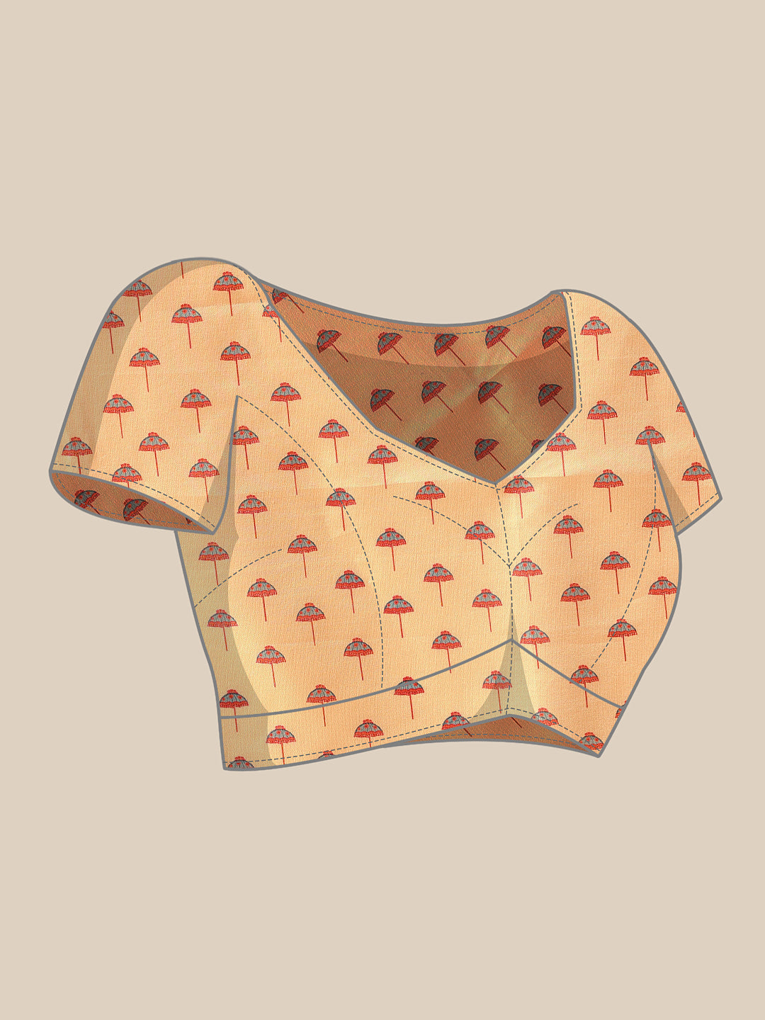 Royal Rajwadi Digital Print Saree with Traditional Maharani Look