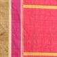 Color Blocked Zari Border Printed Silk Saree