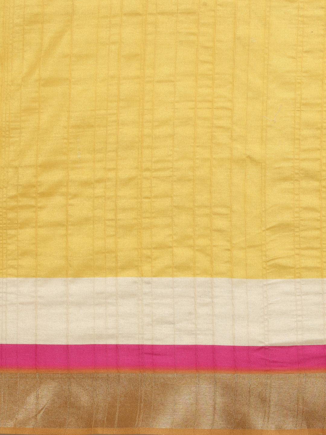 Color Blocked Zari Border Printed Silk Saree
