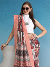Soft Silk Zari Border Digital Printed Saree