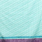 Blocky Stripes Soft Silk Zari Border Printed Saree