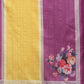 Color Blocked Zari Border Printed Silk Saree
