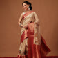 Kalamkari Digital Printed Georgette Saree With Rich Pallu