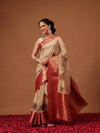 Kalamkari Digital Printed Georgette Saree With Rich Pallu