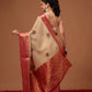Kalamkari Digital Printed Georgette Saree With Rich Pallu