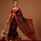 Kalamkari Digital Printed Georgette Saree With Rich Pallu