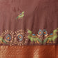 Kalamkari Digital Printed Georgette Saree With Rich Pallu