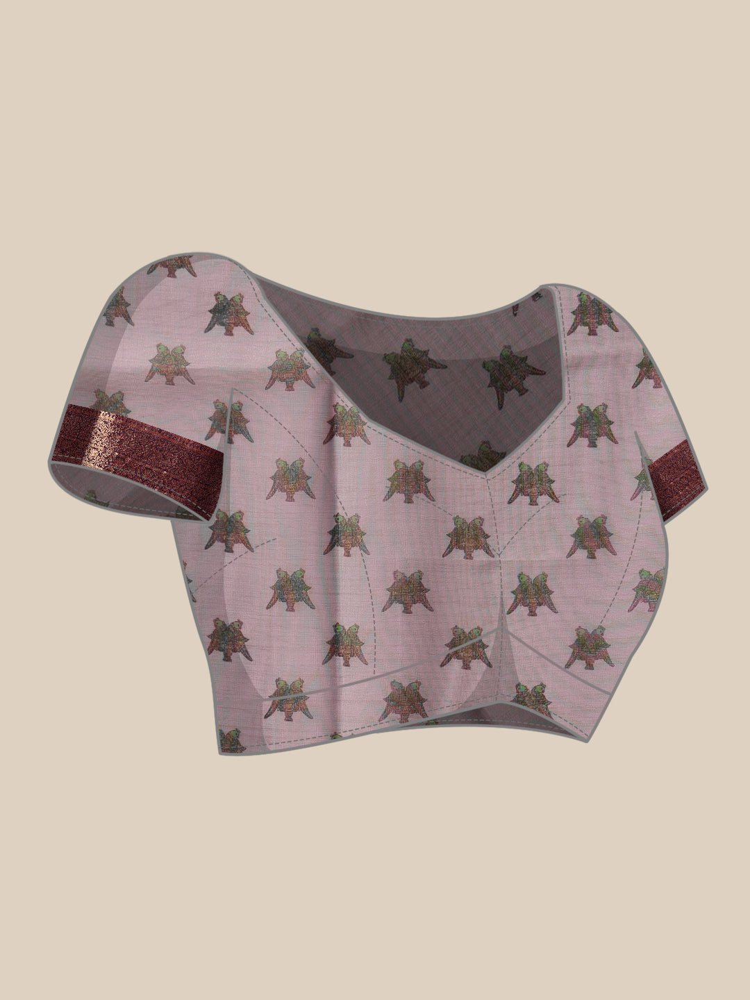 Kalamkari Digital Printed Georgette Saree With Rich Pallu