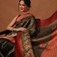 Banarasi Soft Crush Tissue Zari Digital Printed Pichwai Saree With Rich Pallu