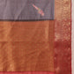 Banarasi Soft Crush Tissue Zari Digital Printed Pichwai Saree With Rich Pallu