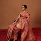 Banarasi Soft Crush Tissue Zari Digital Printed Pichwai Saree With Rich Pallu