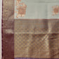 Banarasi Soft Crush Tissue Zari Digital Printed Pichwai Saree With Rich Pallu
