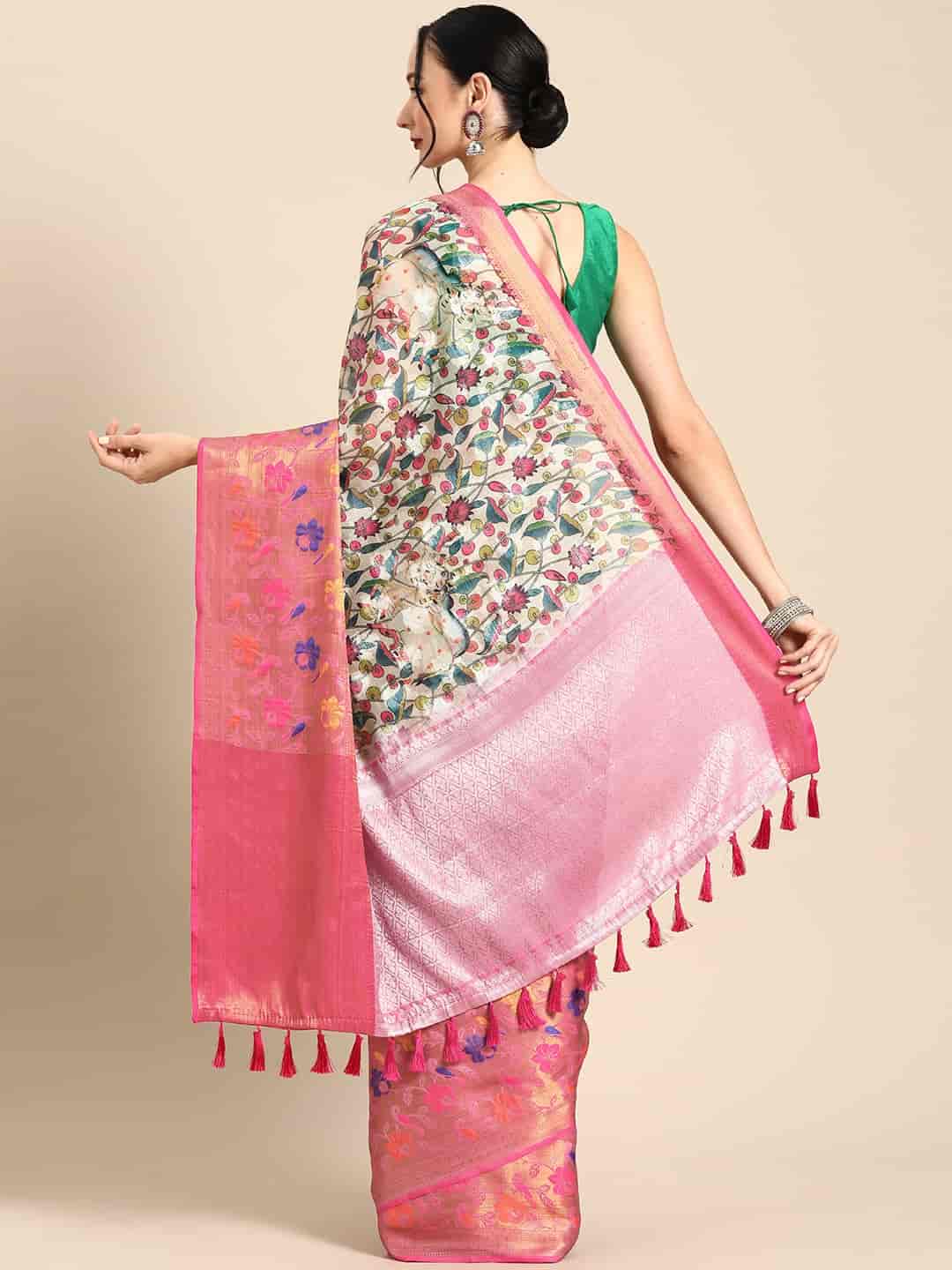Kanjeewaram Silk Woven With Digital Printed Saree