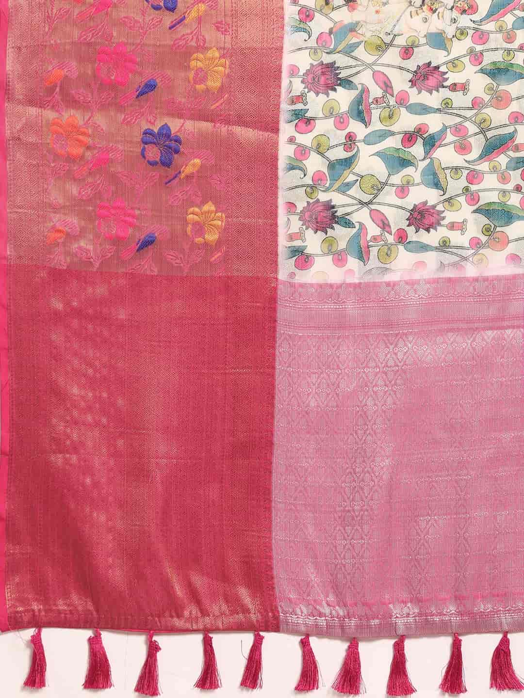Kanjeewaram Silk Woven With Digital Printed Saree