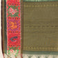 Women's Soft Muga Silk Solid Saree With Printed Border & Unstitched Blouse Piece