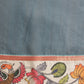 Women's Soft Muga Silk Solid Saree With Printed Border & Unstitched Blouse Piece