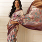 Women's Soft Muga Silk Solid Saree With Printed Border & Unstitched Blouse Piece