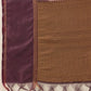 Women's Soft Muga Silk Solid Saree With Printed Border & Unstitched Blouse Piece