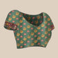 Women's Soft Muga Silk Solid Saree With Printed Border & Unstitched Blouse Piece