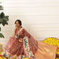 Women's Soft Muga Silk Solid Saree With Printed Border & Unstitched Blouse Piece